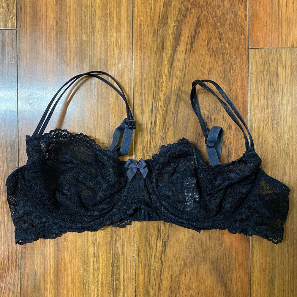 Black Lace Bra